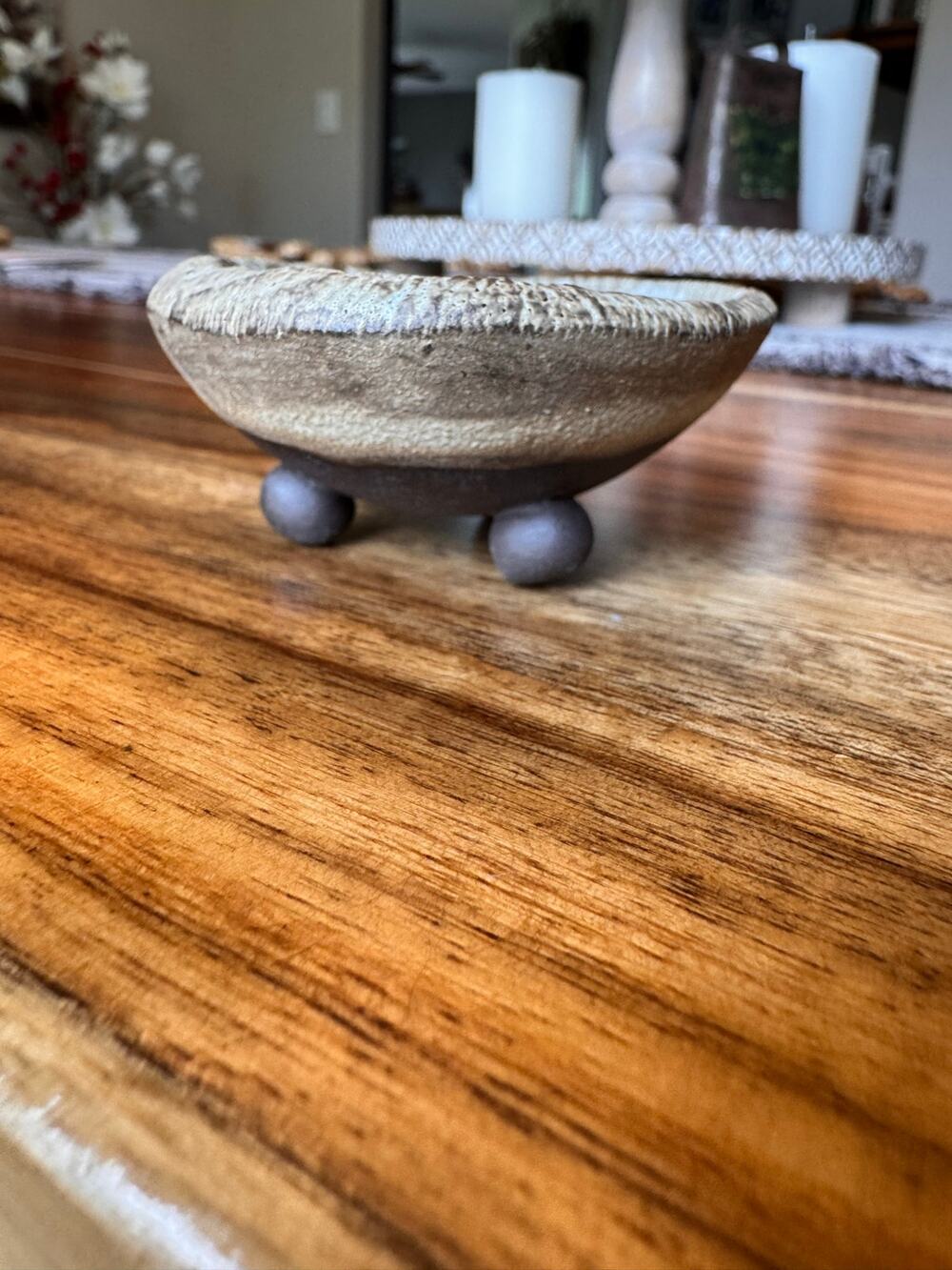 Rustic Trinket Pottery Bowl Salt Pepper Pinch Bowl Artisan Gift Trinket Dish